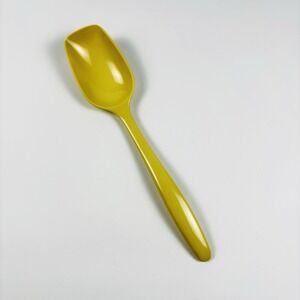 Hutzler Melamine Yellow Solid Serving Spoon 518 Thailand Vintage Retro 10" Long